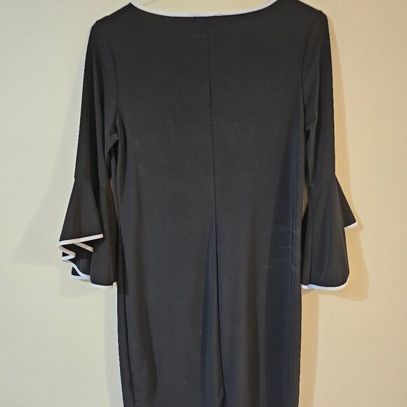 Annalee + Hope Bell Sleeve White Trim Dress - Size L - Picture 2 of 5